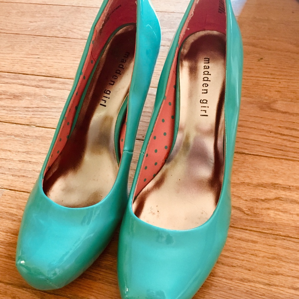 Madden Girl Turquoise Getta Pumps
